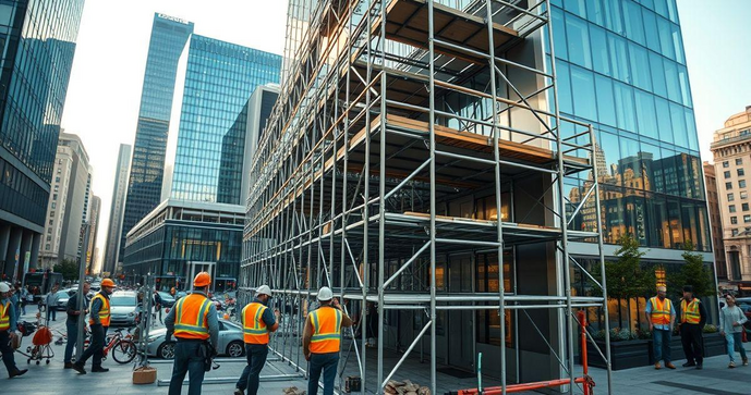 Aluguel de andaimes fachadeiro para obras: como escolher o melhor Aluguel de andaimes fachadeiro para obras: como escolher o melhor